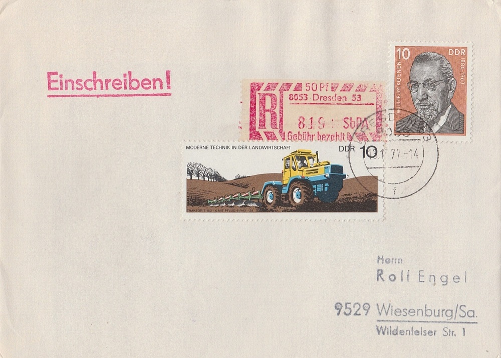 Brief mit EM 8053-53 C